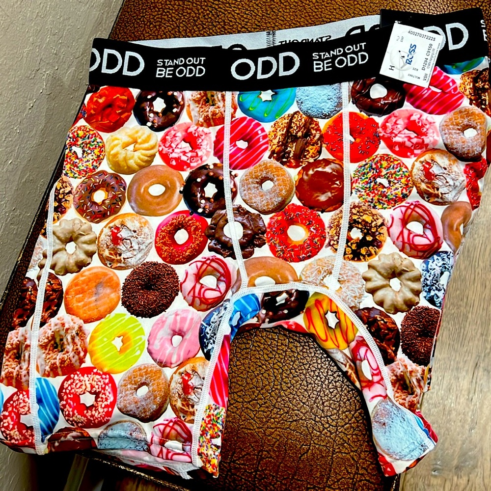 New Fancy Donuts 🍩 Odd Boxer Brief Premium Underwear Lightweight Stretch Fabric!